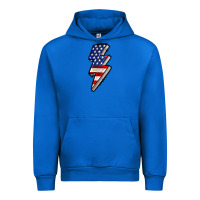 Cobalt American lightning bold 4th of july Urban Hoodie - CowGirlArtShop