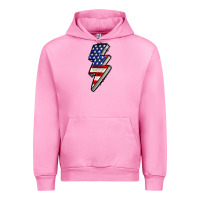 Fuchsia Pink American lightning bold 4th of july Urban Hoodie - CowGirlArtShop