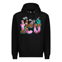 Black icu Premium Hoodie - AdoDesignShop