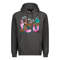 Charcoal Heather icu Premium Hoodie - AdoDesignShop