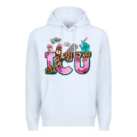 White icu Premium Hoodie - AdoDesignShop