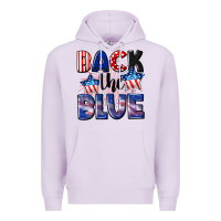 Lilac Back the blue 4th of july Premium Hoodie - CowGirlArtShop