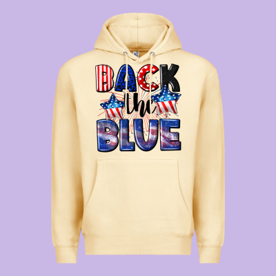 Back The Blue 4th Of July Premium Hoodie Designed By Cowgirlartshop