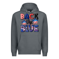 Rock Back the blue 4th of july Premium Hoodie - CowGirlArtShop