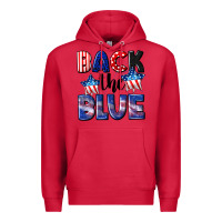 Cardinal Back the blue 4th of july Premium Hoodie - CowGirlArtShop