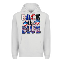 Dove Grey Back the blue 4th of july Premium Hoodie - CowGirlArtShop