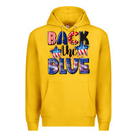 Lemon Back the blue 4th of july Premium Hoodie - CowGirlArtShop