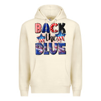Sandshell Back the blue 4th of july Premium Hoodie - CowGirlArtShop