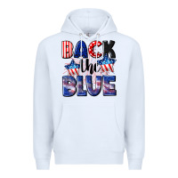 White Back the blue 4th of july Premium Hoodie - CowGirlArtShop