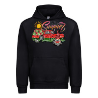 Black hello summer Urban Hoodie - SublimationCraftShop