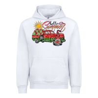 White hello summer Urban Hoodie - SublimationCraftShop
