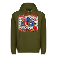 Army Green American Nurse 20oz tumbler Premium Hoodie - Neo Western