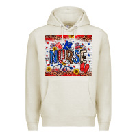 Oatmeal Heather American Nurse 20oz tumbler Premium Hoodie - Neo Western