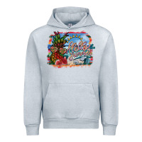 Heather Grey hello summer Urban Hoodie - SublimationCraftShop