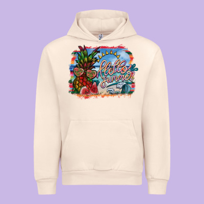 Hello Summer Urban Hoodie Designed By Sublimationcraftshop