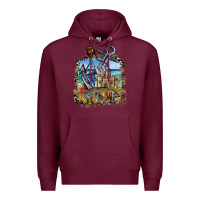 Burgundy summer Premium Hoodie - SublimationCraftShop