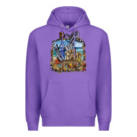 Purple summer Premium Hoodie - SublimationCraftShop