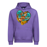 Tulip fall pattern heart with sunflower Urban Hoodie - HRA Design Shop