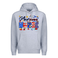 Heather Grey American Nurse Premium Hoodie - Neo Western