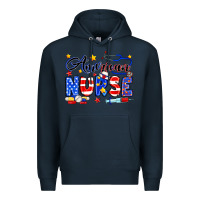 Navy American Nurse Premium Hoodie - Neo Western