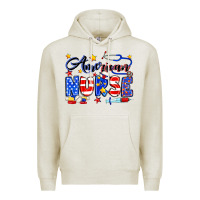 Oatmeal Heather American Nurse Premium Hoodie - Neo Western