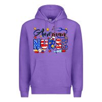 Purple American Nurse Premium Hoodie - Neo Western