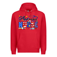Red American Nurse Premium Hoodie - Neo Western