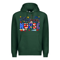 Sports Green American Nurse Premium Hoodie - Neo Western