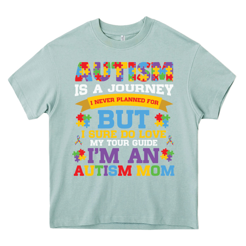 Lil Autism Mom Heavy Core Tee by CowhideDigitalArt | Teevron