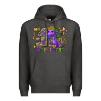 Charcoal Heather dragon my first mardi gras Premium Hoodie - FaDigitalArtStudio