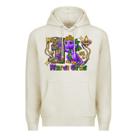 Oatmeal Heather dragon my first mardi gras Premium Hoodie - FaDigitalArtStudio
