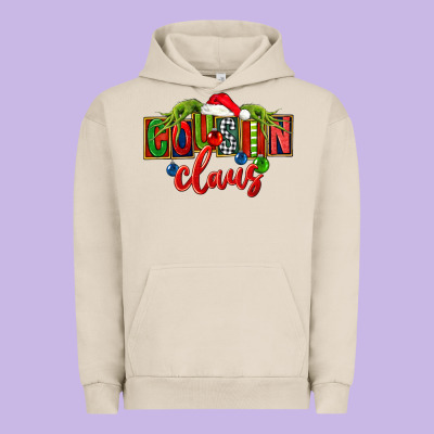 Cousin Claus Christmas Urban Hoodie Designed By Fadigitalartstudio