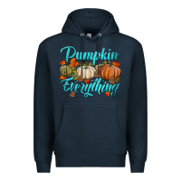 Navy pumpkin everything Premium Hoodie - HRA Design Shop