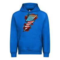 Cobalt American lightning bolt Urban Hoodie - Neo Western