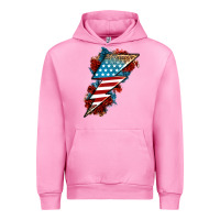 Fuchsia Pink American lightning bolt Urban Hoodie - Neo Western