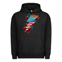 Pigment Black American lightning bolt Urban Hoodie - Neo Western
