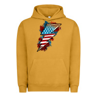 Pigment Peanut Butter American lightning bolt Urban Hoodie - Neo Western
