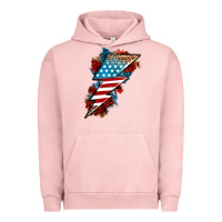 Pigment Salmon American lightning bolt Urban Hoodie - Neo Western