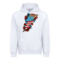 White American lightning bolt Urban Hoodie - Neo Western