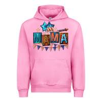 Fuchsia Pink All American Mama 4th of July Urban Hoodie - CowGirlArtShop