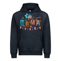 Navy All American Mama 4th of July Urban Hoodie - CowGirlArtShop