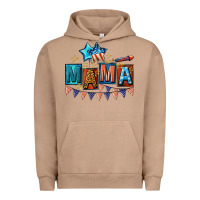 Pigment Burro All American Mama 4th of July Urban Hoodie - CowGirlArtShop