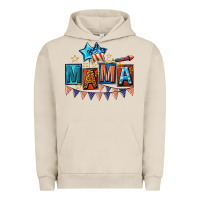 Pigment French Oak All American Mama 4th of July Urban Hoodie - CowGirlArtShop