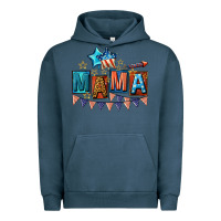 Pigment Midnight Navy All American Mama 4th of July Urban Hoodie - CowGirlArtShop