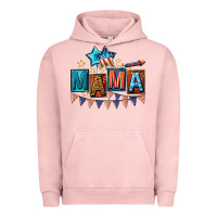 Pigment Salmon All American Mama 4th of July Urban Hoodie - CowGirlArtShop