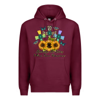 Burgundy because he lives i can face tomorrow Premium Hoodie - CowhideDigitalArt