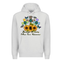 Dove Grey because he lives i can face tomorrow Premium Hoodie - CowhideDigitalArt