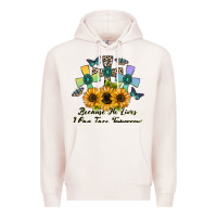 Pale Pink because he lives i can face tomorrow Premium Hoodie - CowhideDigitalArt