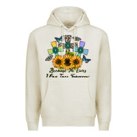 Oatmeal Heather because he lives i can face tomorrow Premium Hoodie - CowhideDigitalArt