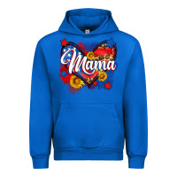 Cobalt American mama heart Urban Hoodie - Neo Western